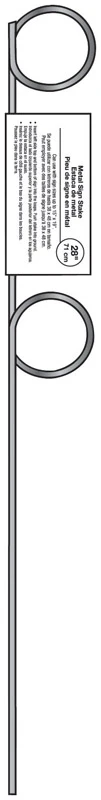 1.75 In. X 28 In. Metal Pigtail Sign Stake For Yard Display