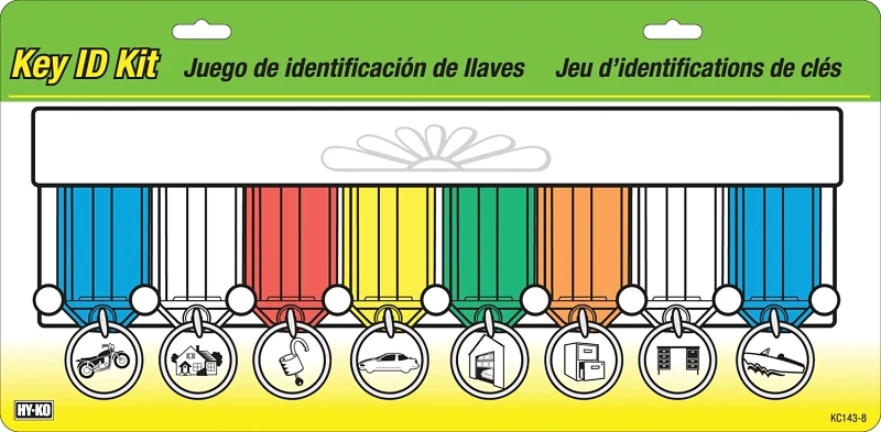 Key Tag Rack, Includes 8 Key Tags