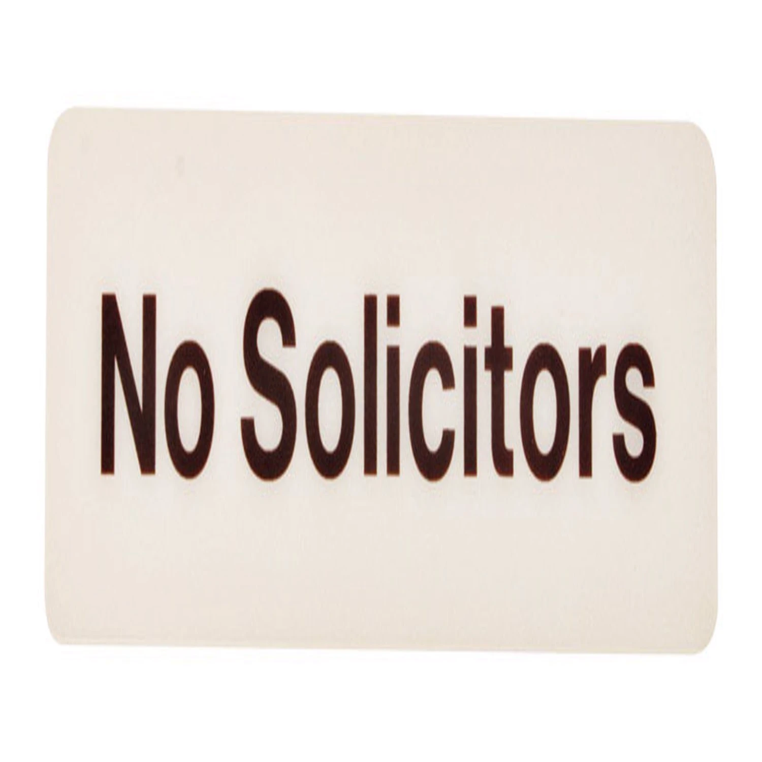 3x9 No Solicitors Sign
