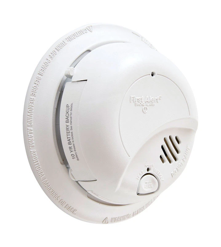 Hardwired 120v Ionization Smoke Alarm With 10-year Battery Backup