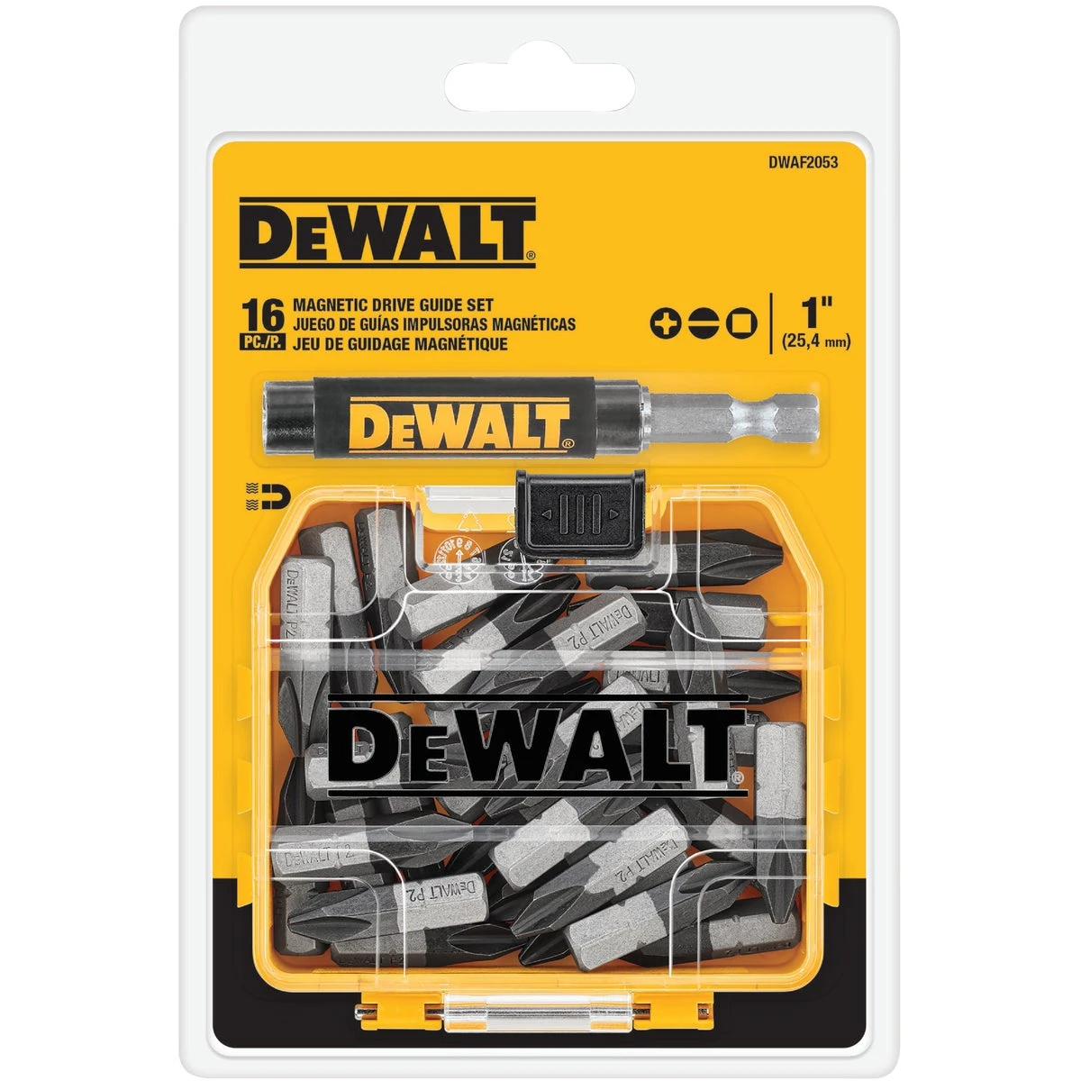 Magnetic Drive Guide Set, 16-piece With Screwdriver Bits