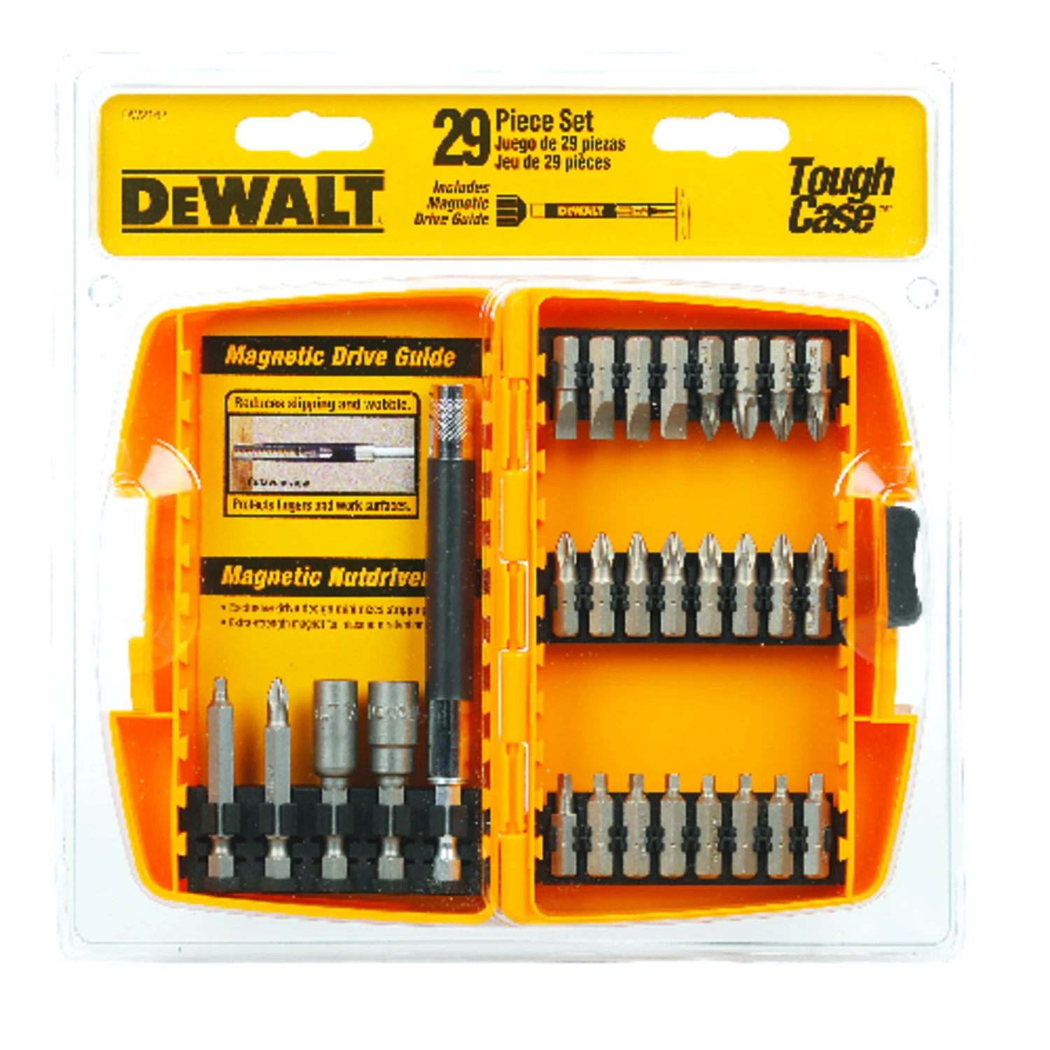 29-piece Screwdriver Bit Set With Tough Case And Magnetic Drive Guide