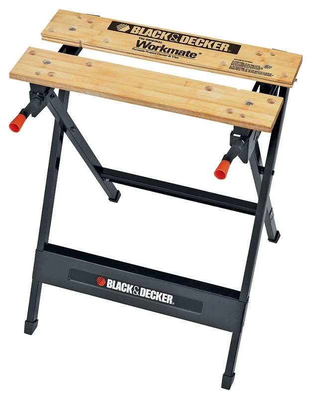 Workmate Portable Workbench & Vise, Steel Frame, Wooden Jaws, 30 In.
