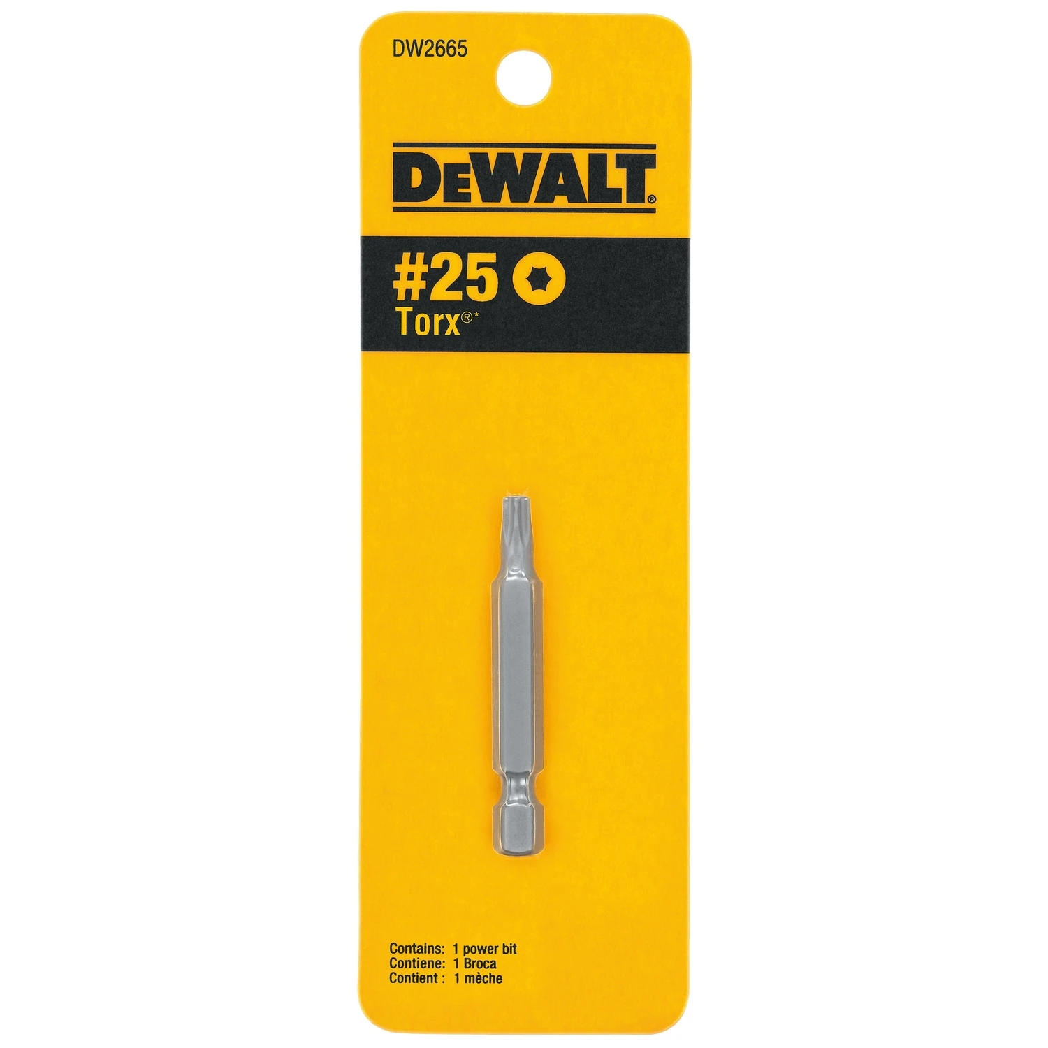 T25 Torx 2 In. Power Screwdriver Bit With 1/4 In. Hex Shank