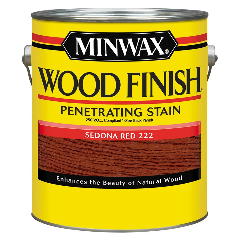 Wood Finish Voc Penetrating Stain, Sedona Red, 1 Gallon - Oil-based