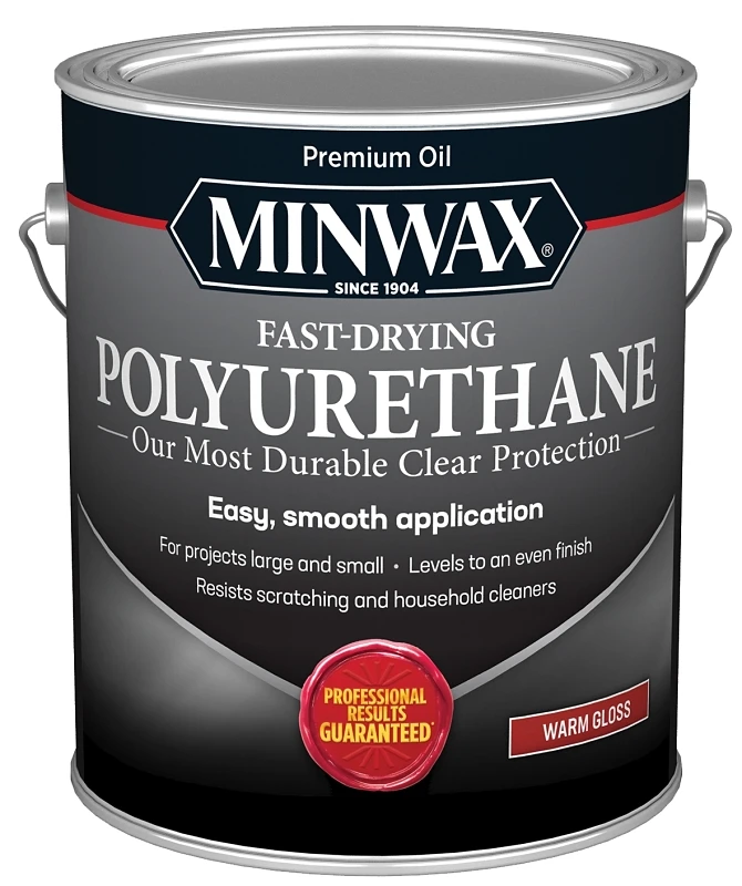 Gloss Clear Fast-drying Interior Polyurethane, 1 Gallon, Oil-based Finish