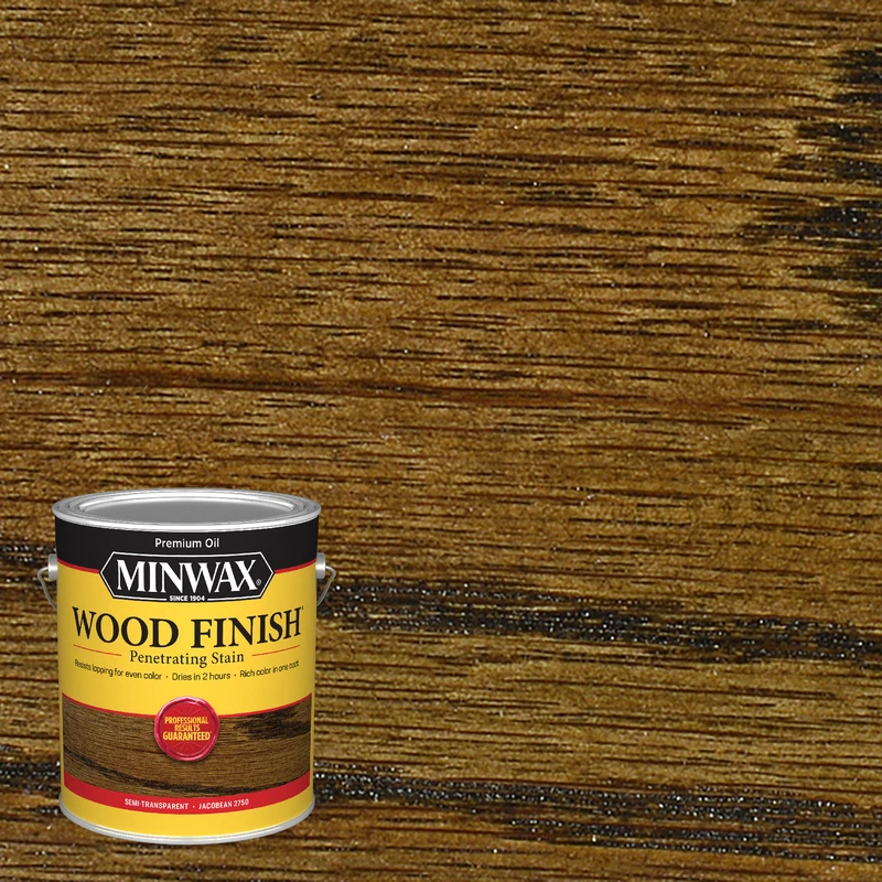 Wood Finish Penetrating Stain, Jacobean, 1 Gallon - Oil-based Interior Stain