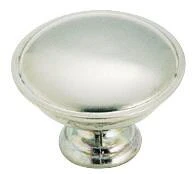 Amerock Allison Round Cabinet Knob 1-5/16 in. Dia. 15/16 in. Brushed Chrome 1 pk