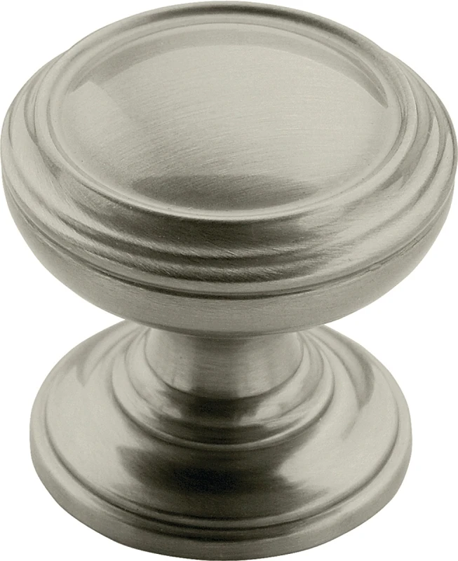 Amerock Revitalize Round Cabinet Knob 1-1/4 in. Dia. 1-1/4 in. Satin Nickel 1 pk