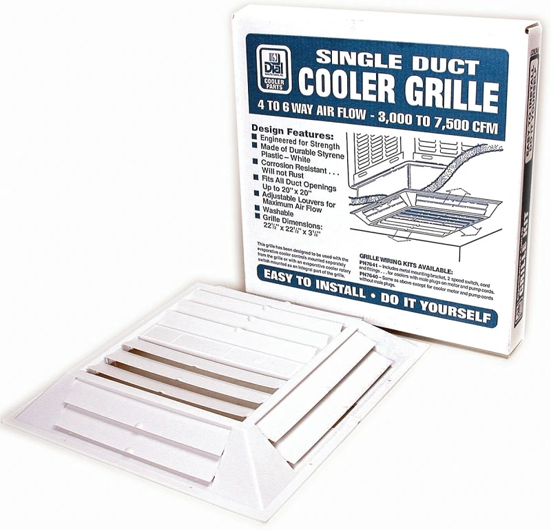 Dial 22-1/2 In. W X 22-1/2 In. H Six-way Evaporative Cooler Grille