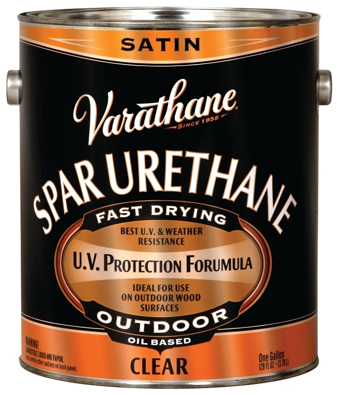 Satin Clear Exterior Voc Spar Urethane, 1 Gallon - Uv Resistant