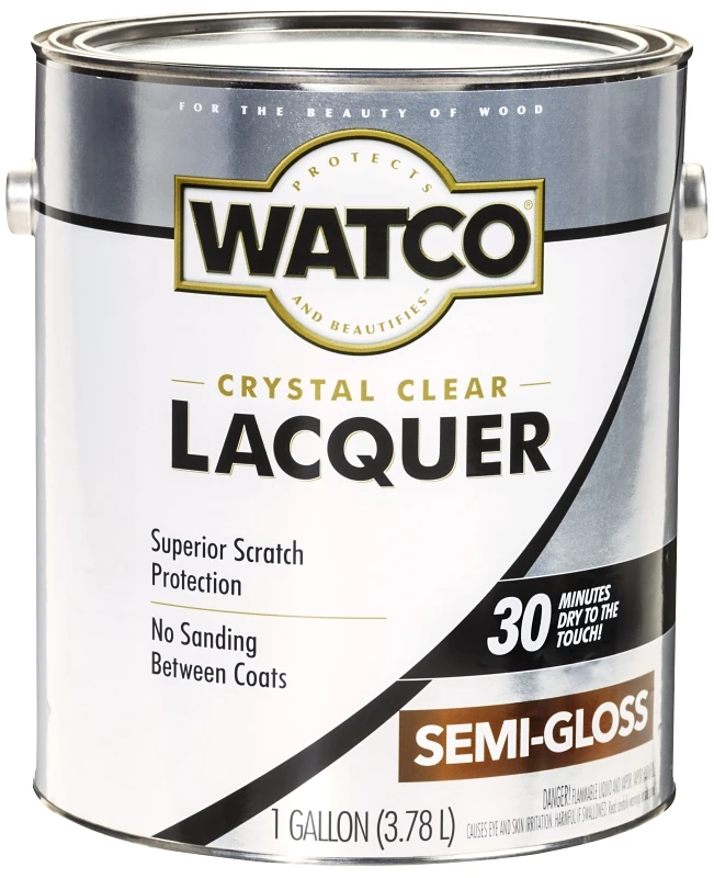 Clear Semi-gloss Lacquer 1 Gallon For Interior Wood Finishing