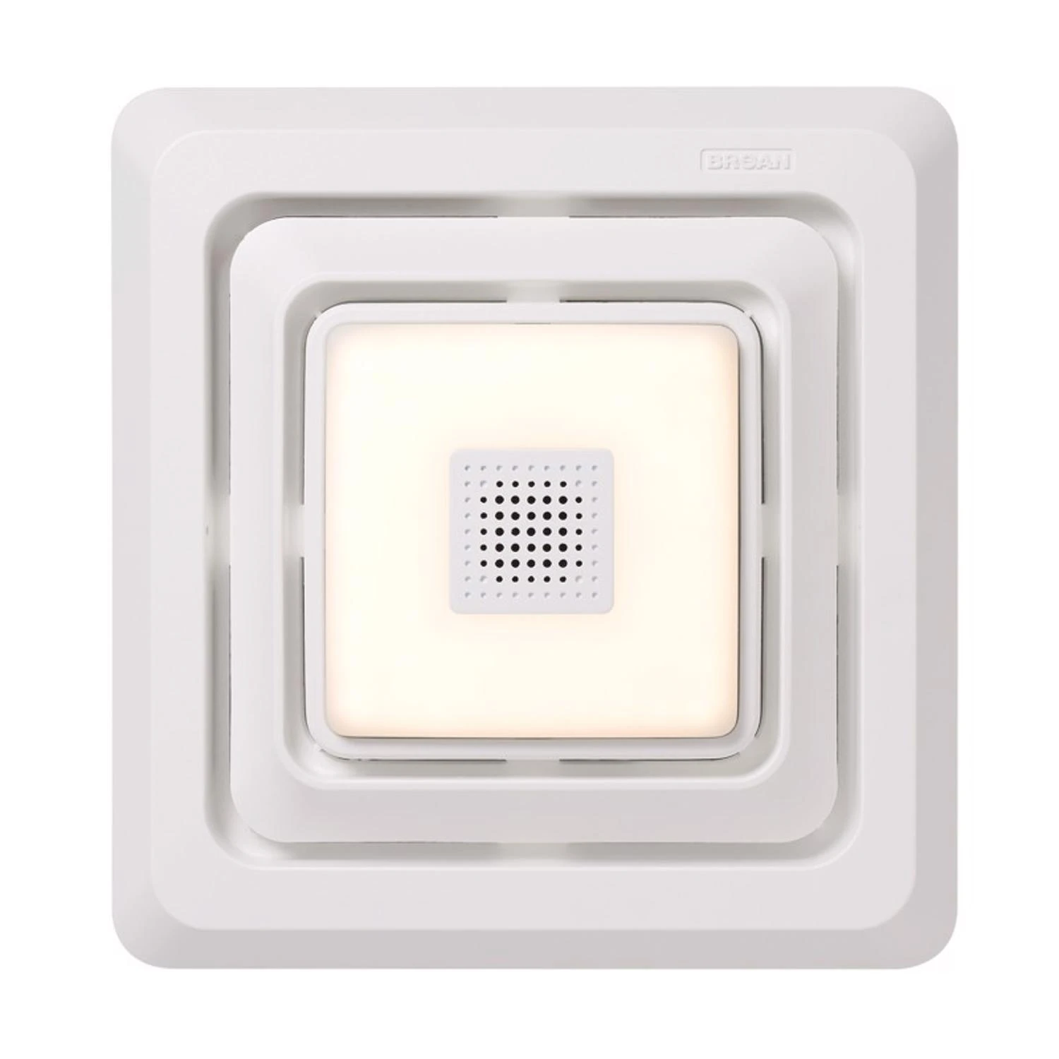 Sensonic 11 In. X 9-3/4 In. X 2 In. White Bath Exhaust Fan Upgrade Kit With Bluetooth Speaker & Led Light