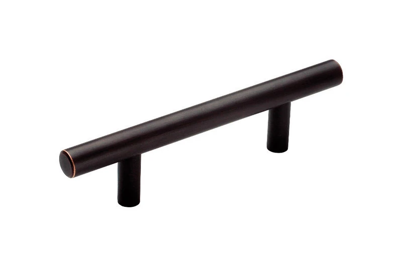 Bar Pulls 3 In. Oil Rubbed Bronze Cabinet Drawer Pulls 5 Pk, Carbon Steel