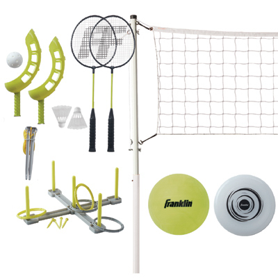 Yard Game Set with Five Different Outdoor Games for Family and Friends