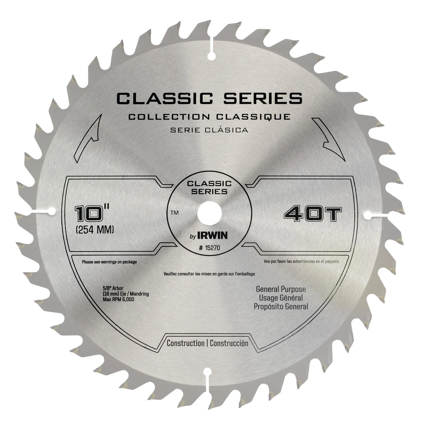 10" 40T Circular Saw Blade