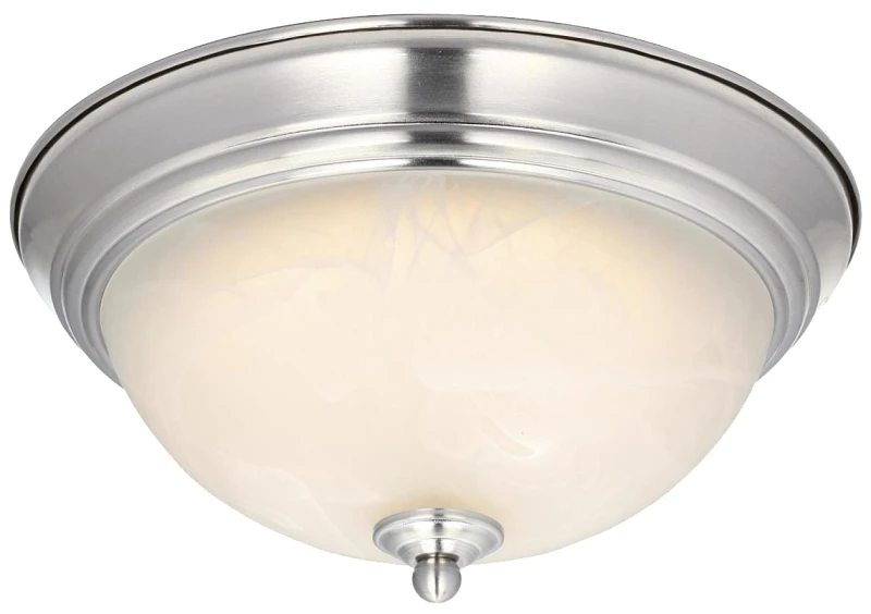 Led 5.5 In. H X 11 In. W X 11 In. L Brushed Nickel Ceiling Light Fixture
