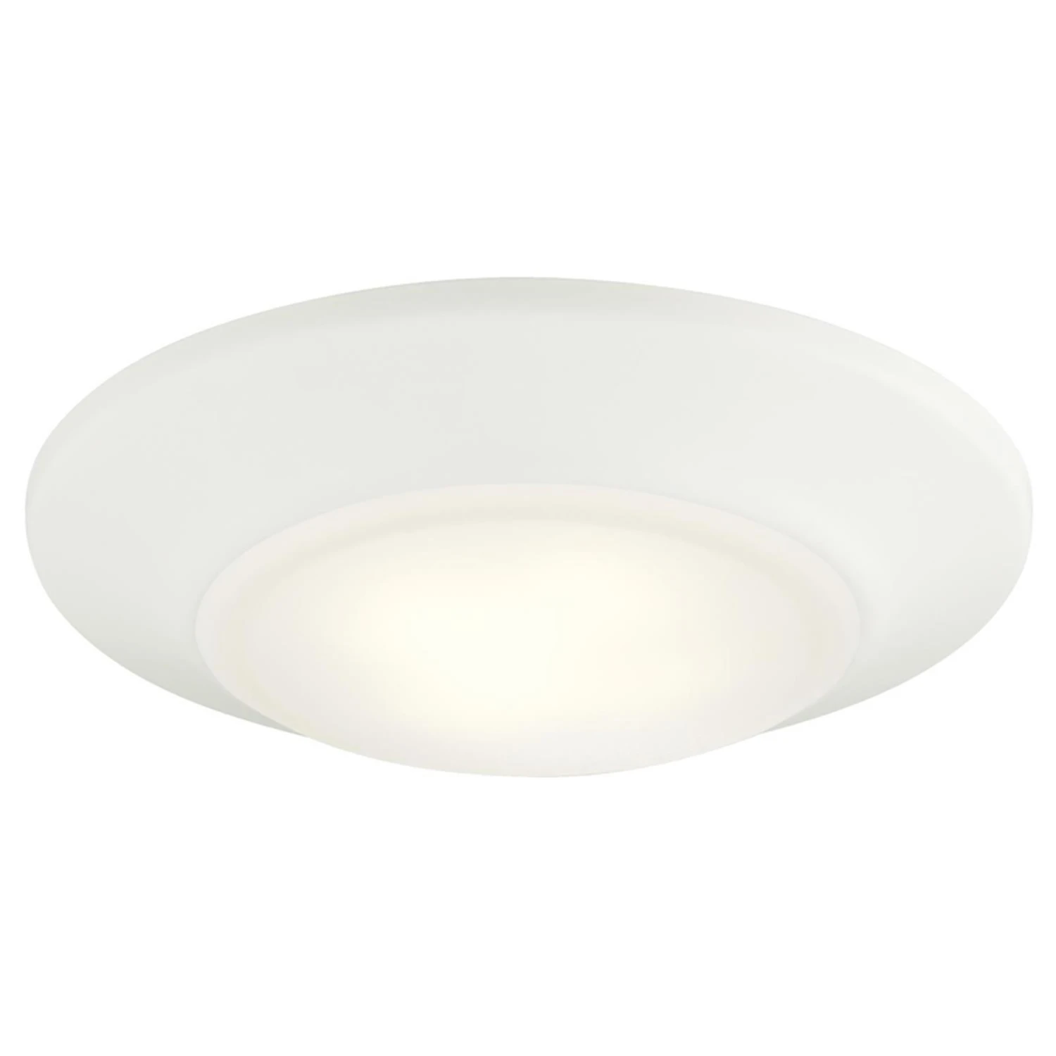 6-Inch Surface Mount LED Light with White Frosted Lens, 840 Lumens, 12-Watt