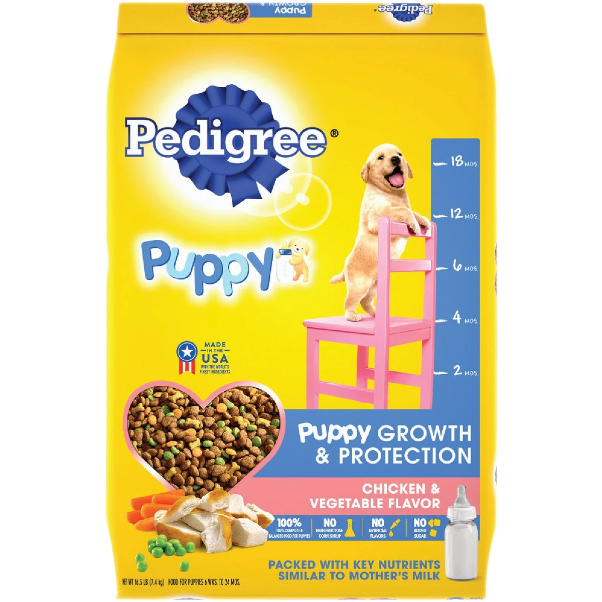 Mealtime Dry Puppy Food, 14 Pounds Bag, Complete Nutrition for Growing Puppies