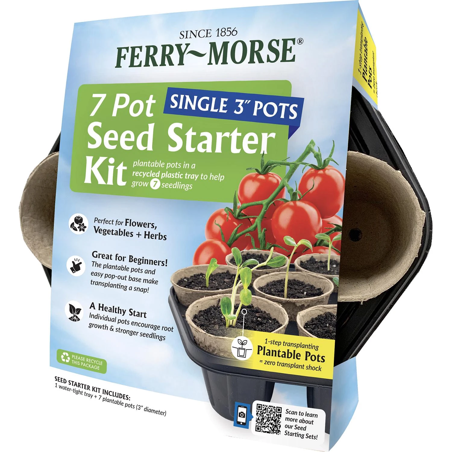 Seed Starter Tray, 7 Pots