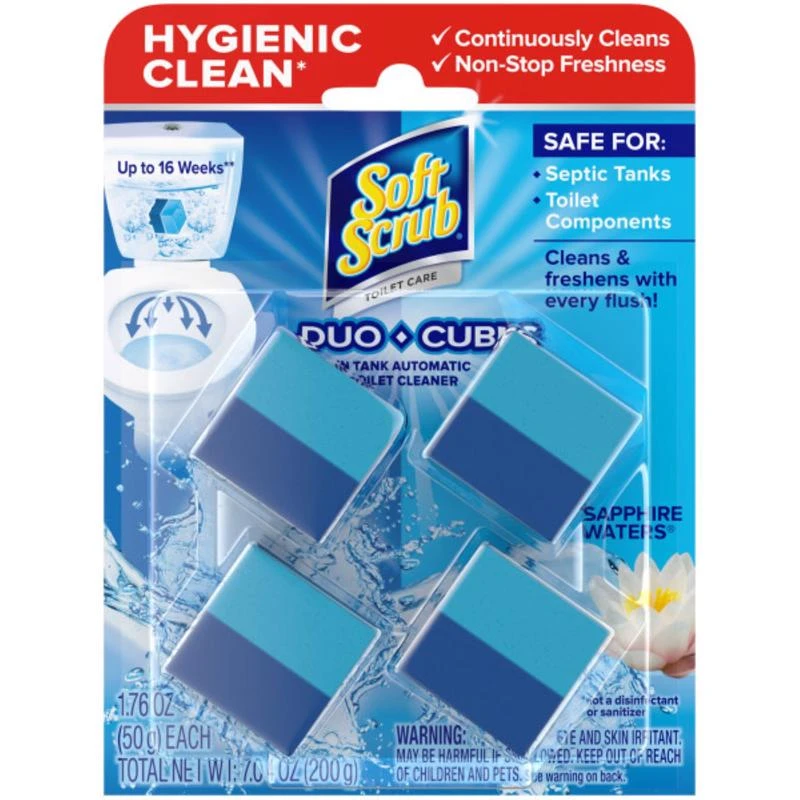Duo Cubes Toilet Bowl Cubes, Sapphire Waters, 4-Ct.