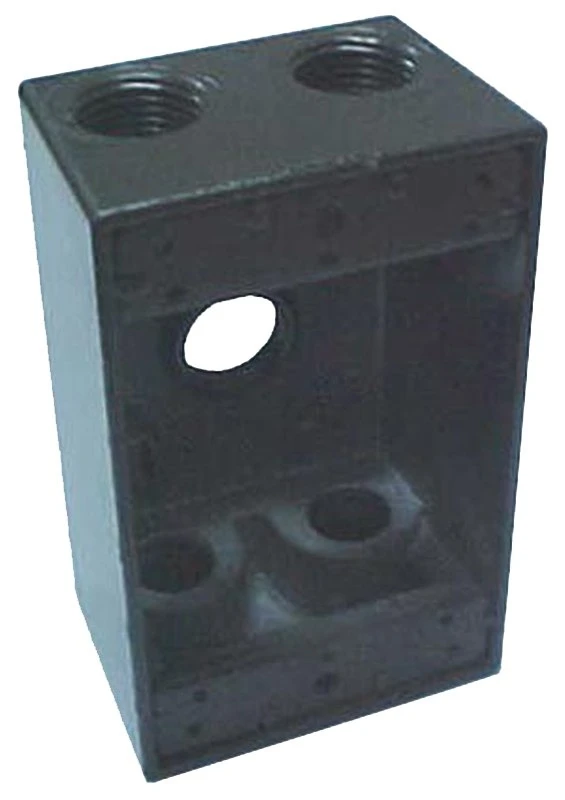 Bwf B75-22v 1-gang Weatherproof Electrical Outlet Box With 5-3/4 Inch Knockouts