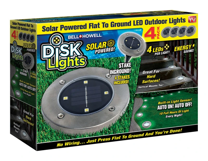 4-Pack Disk Lights, As Seen On TV