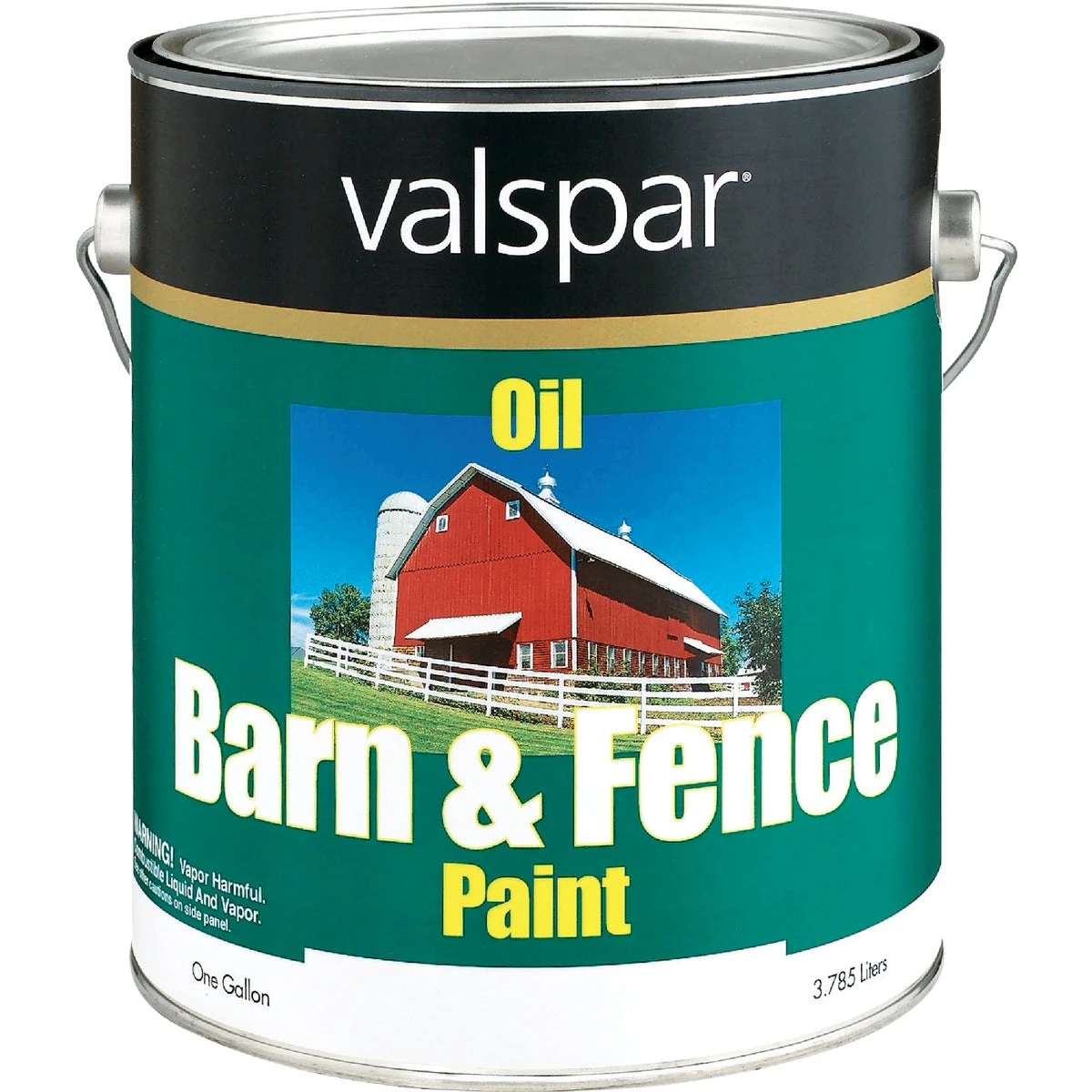 Oil Paint & Primer In One Low Sheen Barn & Fence Paint, Red, 1 Gallon