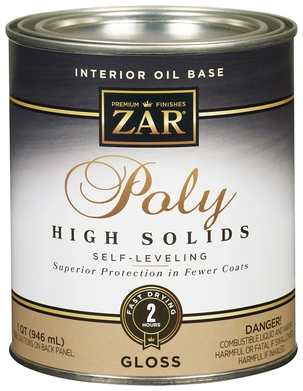 Voc Gloss Classic Wood Finish Interior Polyurethane, 1 Quart - High Solids Formula