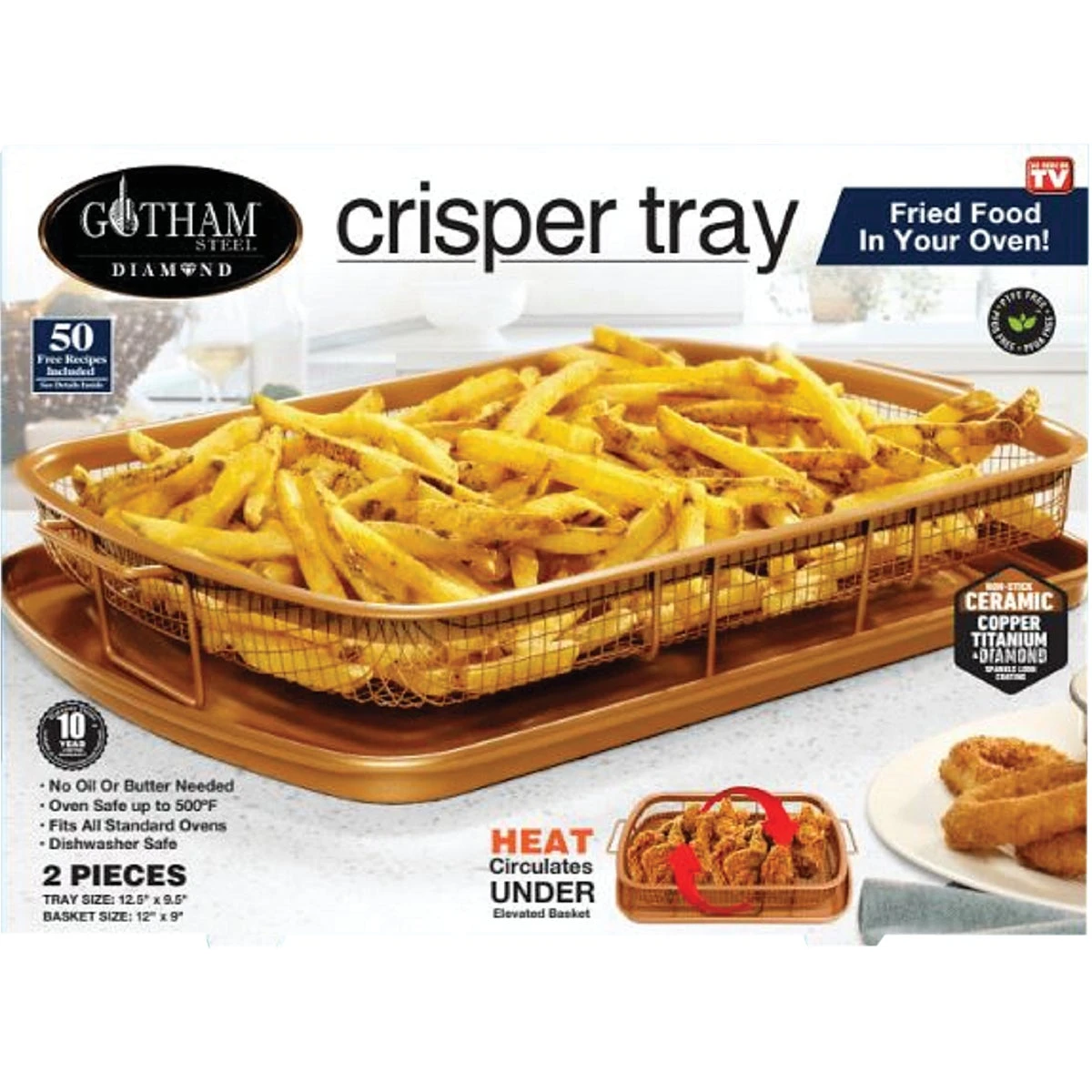 Gotham Steel Diamond Crisper Tray