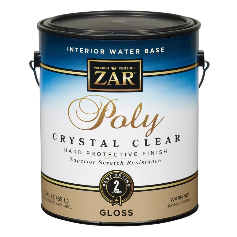 Aqua Gloss Water-based Interior Polyurethane, 1 Gallon - Clear Finish