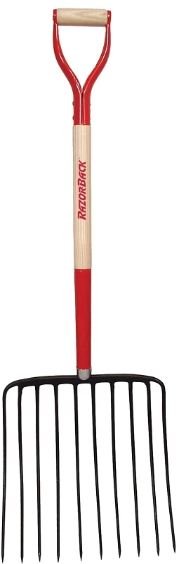 10 Tine Forged Steel Ensilage Fork With 30 Inch Hardwood Handle