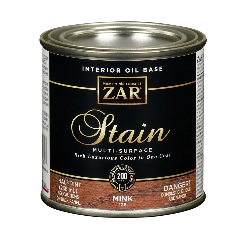 Oil-based Wood Stain, Mink, 1/2 Pint - Interior Stain For All Wood Types