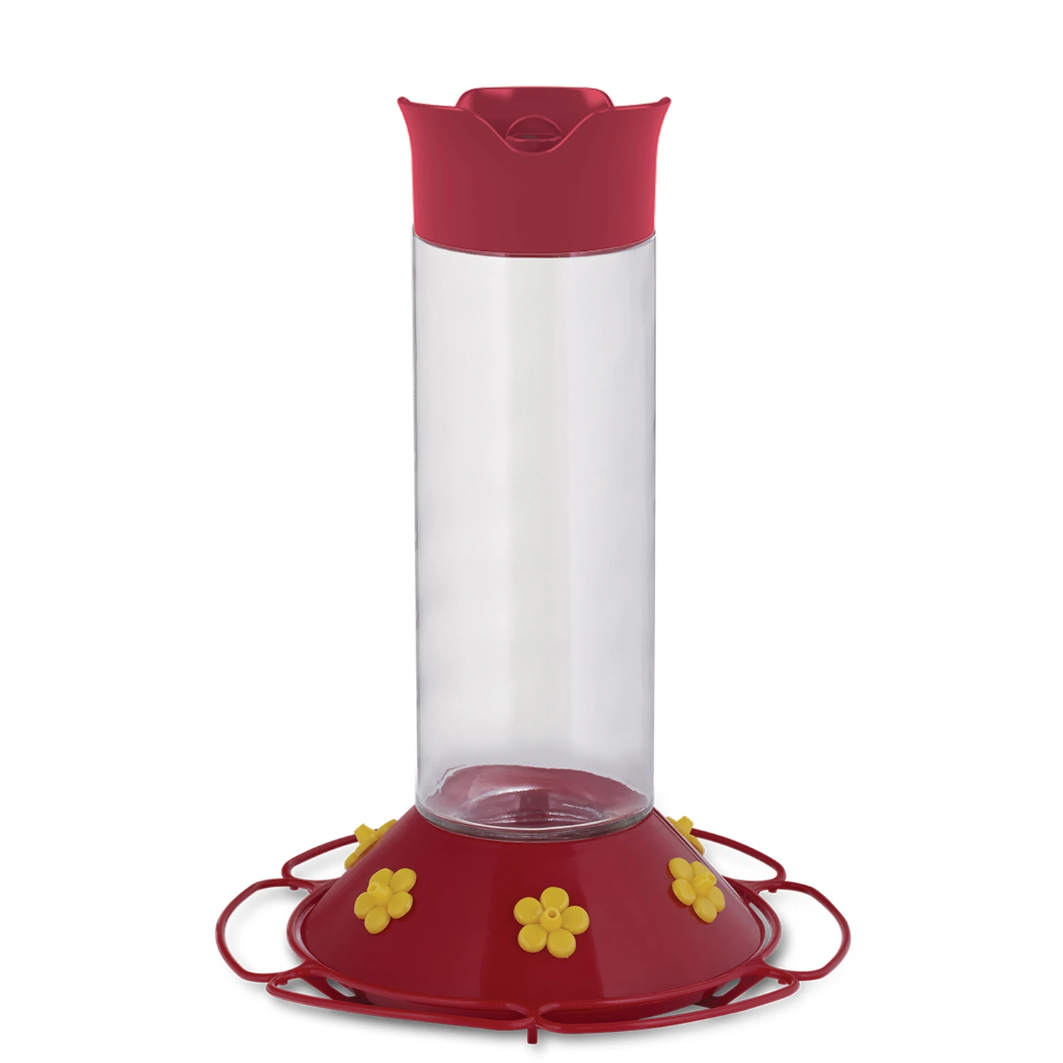 30 Oz. Glass Hummingbird Feeder With 6 Feeding Stations And Ant Moat