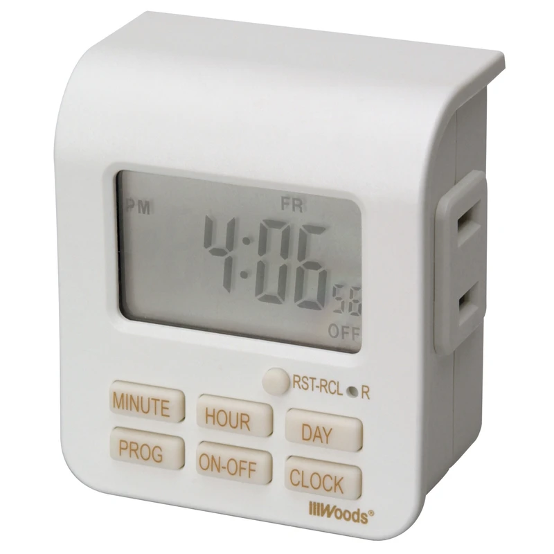 15-amp In-wall Countdown Digital Timer Switch, 10-20-30-60 Minute, White