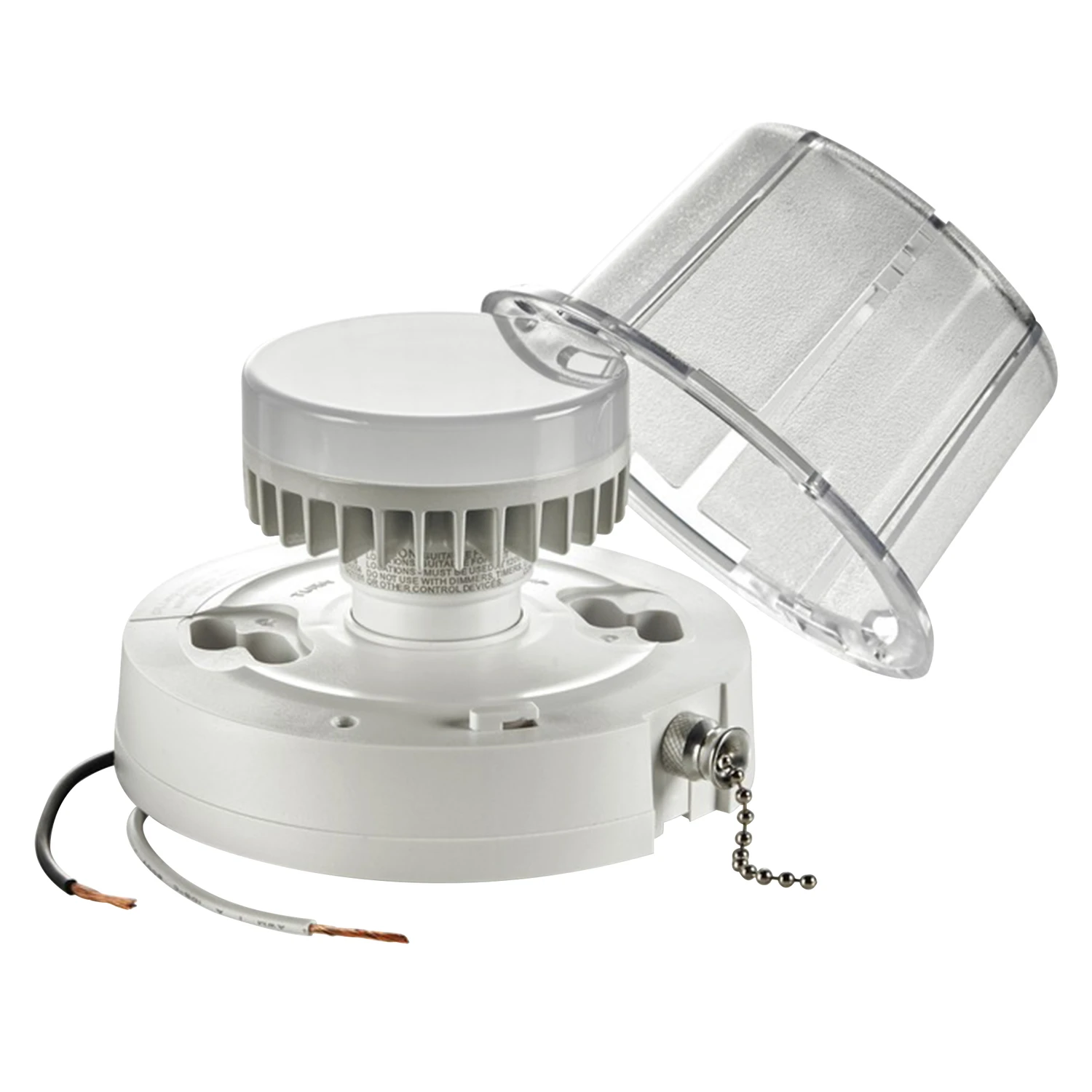 Leviton White Thermoplastic Pull Chain LED Lampholder