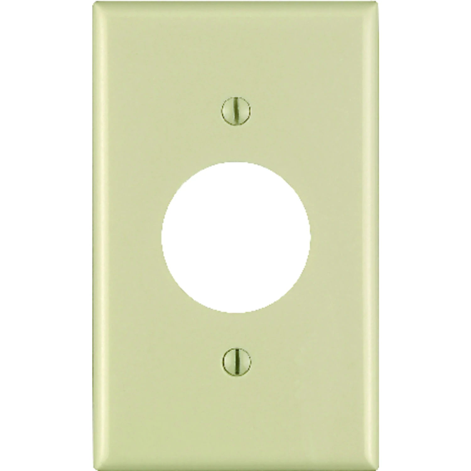 Leviton Ivory 1 gang Thermoset Plastic Outlet Wall Plate 1 pk