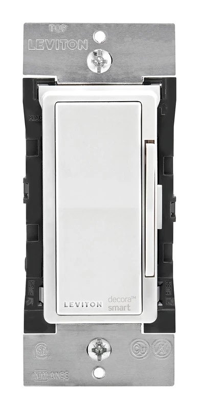Decora Smart Wi-Fi Dimmer Switch, LED Locator, White  & Almond Faces
