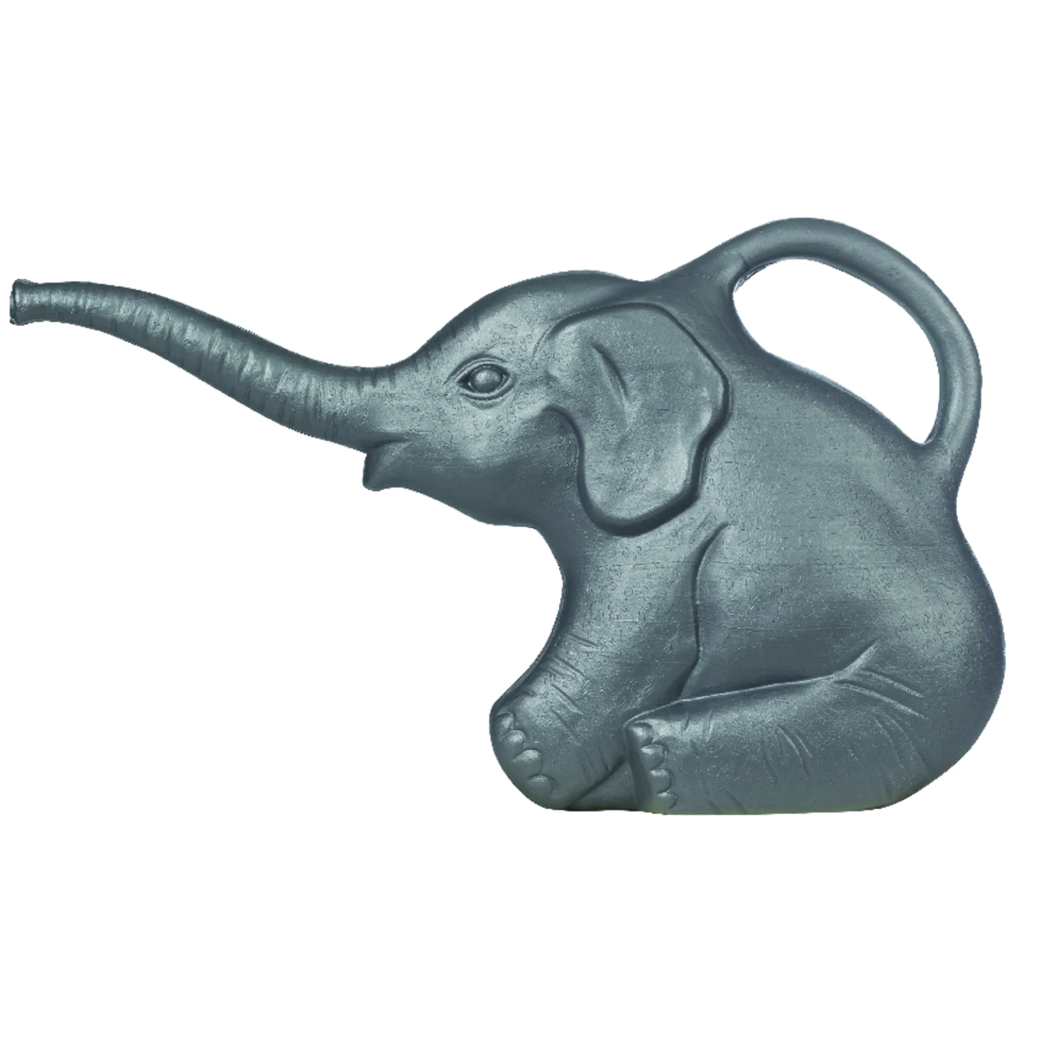 2 Qt. Gray Elephant Poly Watering Can - Fun Design For Indoor & Outdoor Use