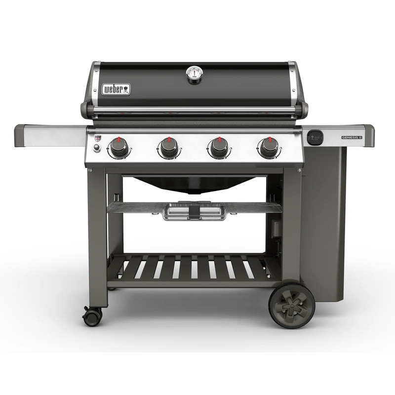 Genesis Ii E-410 4-burner Lp Gas Grill, 48,000 Btu, Black Finish
