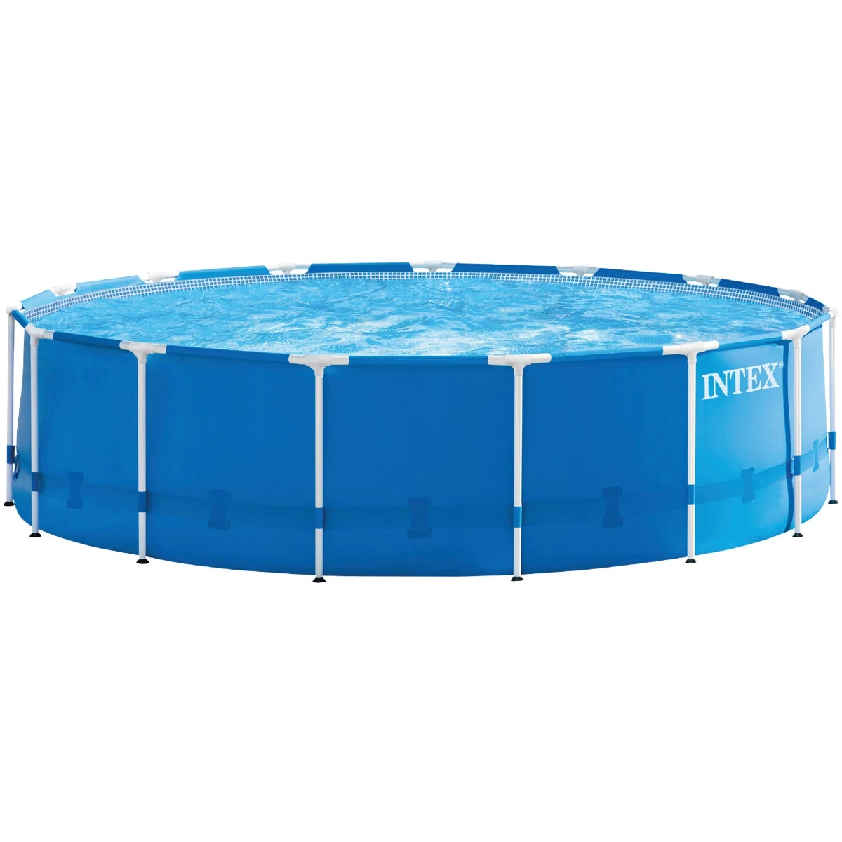 15 Ft. Diameter X 48 In. Deep Metal Frame Above Ground Pool Set