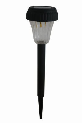Solar Pathway Stake Light, Black Plastic