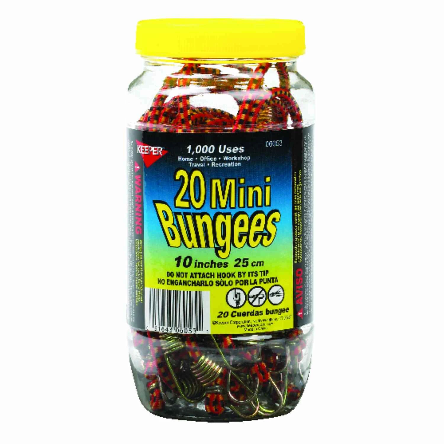 BUNGEE CORD MINI 10IN 20PK