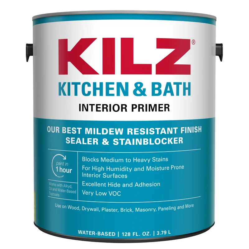 Kitchen & Bath Water-based Low Voc Primer Sealer Stainblocker, White, 1 Gallon