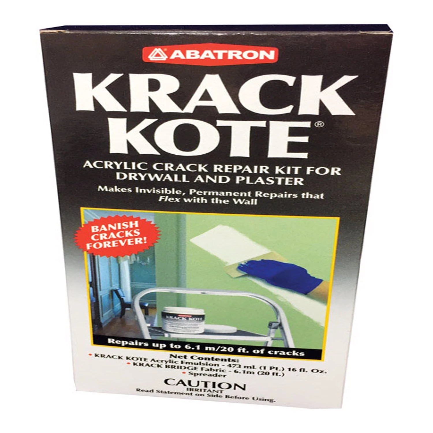 Krack Kote Repair Kit - 1 Pt. Acrylic Compound With 20 Ft. Bridge Fabric