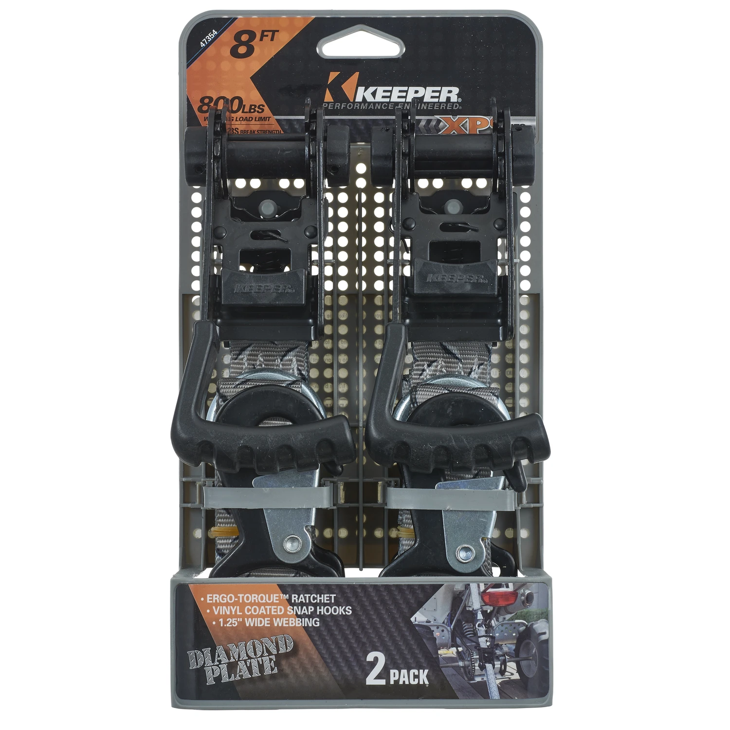 TIE-DOWN 8' 800# 2PK