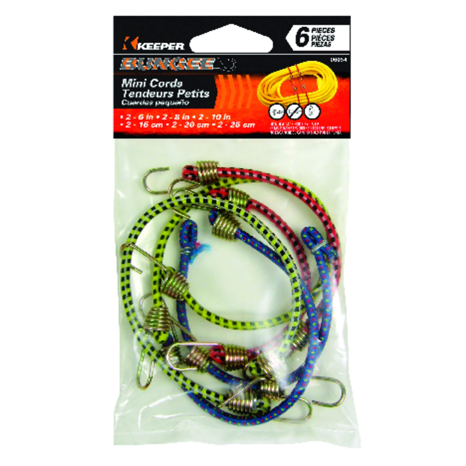 6-Pc. Mini Bungee Assortment