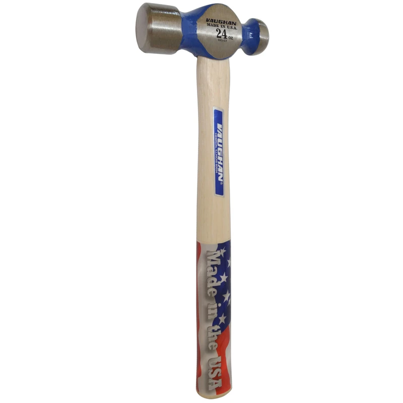 24 Oz. Steel Ball Peen Hammer With 15.25 In. Hickory Handle