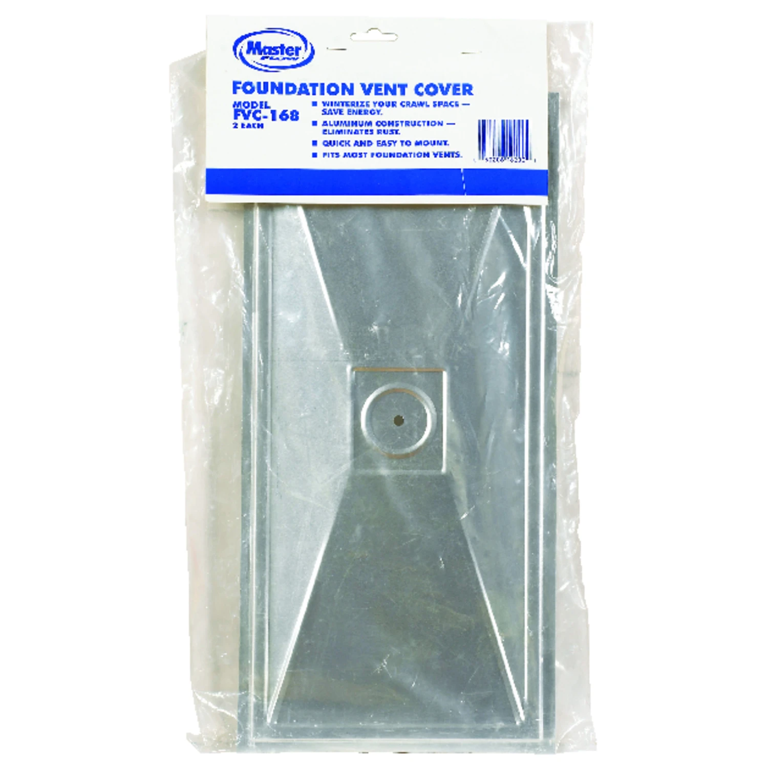 Foundation Vent Cover, Aluminum, 16 x 8 In., 2-Pk.