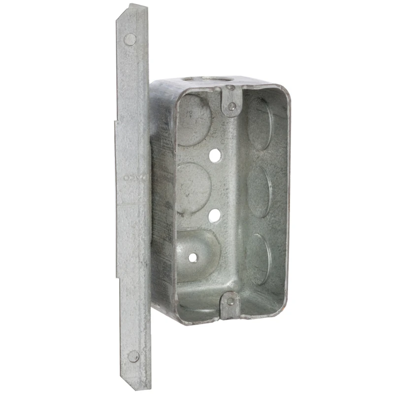 A-Bracket Handy Electrical Box Steel 4 Inch by 1 and 7 Eighths Inch Deep